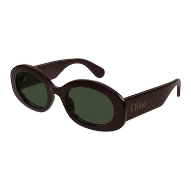 Chloé Occhiali da Sole CH0258S 003 Burgundy Verde Donna 2