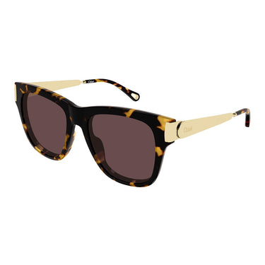 Chloé Occhiali da Sole CH0349S 003 Marrone Oro/Viola Donna 1