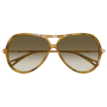 Chloé Occhiali da Sole CH0395S 003 Tartarugato Rosa/Marrone Sfumato Donna