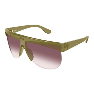 Chloé Occhiali da Sole CH0416S 005 Khaki Trasparente Borgogna Sfumato Donna 1