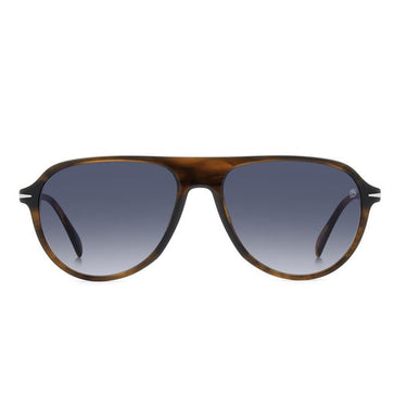 David Beckham Occhiali da Sole DB 1200 S EX408 Marrone Corno Blu Sfumato Uomo