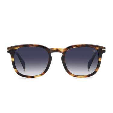 David Beckham Occhiali da Sole DB 1221 S EX408 Marrone Corno Blu Sfumato Uomo
