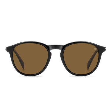 David Beckham Occhiali da Vista DB 1018 C 05KSP Nero Marrone Trasparente con Clip Polarizzata Uomo