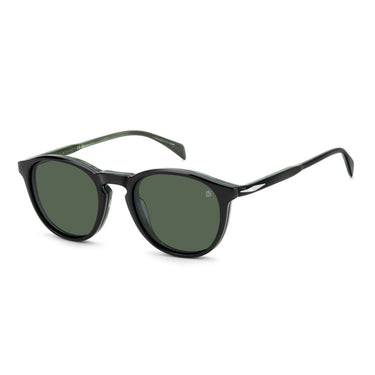 David Beckham Occhiali da Vista DB 1018 C R2HUC Nero Verde Trasparente con Clip Polarizzata Uomo 3