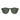 David Beckham Occhiali da Vista DB 1018 C R2HUC Nero Verde Trasparente con Clip Polarizzata Uomo