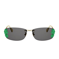 Dior Dior Clover Oro Rettangolare Occhiali da Sole