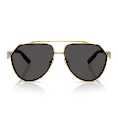 Dolce & Gabbana Okulary Przeciwsłoneczne DG2315 02 87 Złoto Ciemnoszary Męskie 1