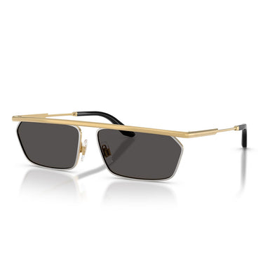 Dolce & Gabbana Occhiali da Sole DG2327 131387 Oro Argento/Grigio Scuro Uomo 1