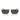 Dolce & Gabbana Occhiali da Sole DG2327 132487 Argento Nero Opaco/Grigio Scuro Uomo