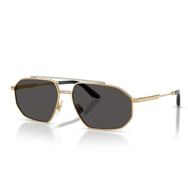 Dolce & Gabbana Sonnenbrille DG2328 131387 Gold Silber Dunkelgrau Herren 2