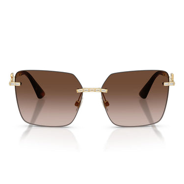 Dolce & Gabbana Occhiali da Sole DG2332B 02/13 Oro/Marrone Sfumato Donna