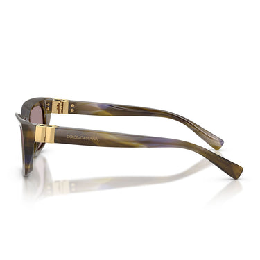 Dolce & Gabbana Occhiali da Sole DG4532 3447LA Verde Oliva Striato Viola Donna 3