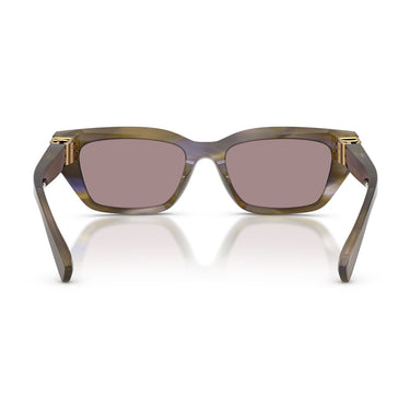 Dolce & Gabbana Occhiali da Sole DG4532 3447LA Verde Oliva Striato Viola Donna 4
