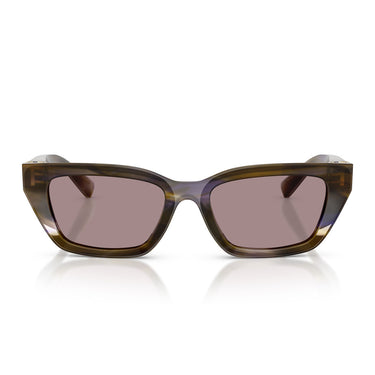 Dolce & Gabbana Occhiali da Sole DG4532 3447LA Verde Oliva Striato Viola Donna