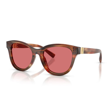 Dolce & Gabbana Occhiali da Sole DG4533 322175 Marrone Striato Rosso Donna 2