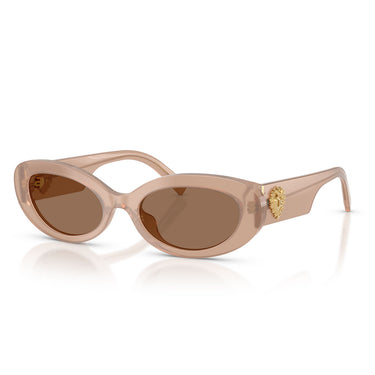 Dolce & Gabbana Okulary Przeciwsłoneczne DG4537 304273 x Devotion Opalowy brąz/Ciemnobrązowy Damskie