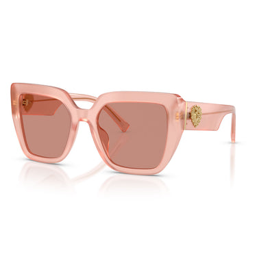 Dolce & Gabbana Occhiali da Sole DG4538 338496 x Devotion Rosa Opalino/Violetto Scuro Donna