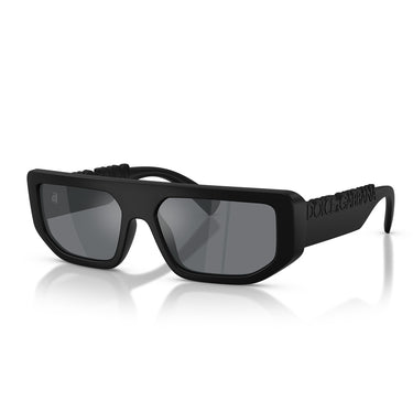 Dolce & Gabbana Okulary Przeciwsłoneczne DG6203 25256G Czarny Mat Szary Lustro Unisex 2