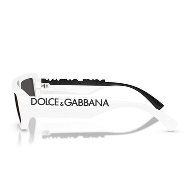 Dolce & Gabbana Okulary Przeciwsłoneczne DG6203 331287 Biały Ciemnoszary Unisex 3