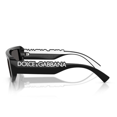 Dolce & Gabbana Okulary Przeciwsłoneczne DG6203 501/87 Czarny/Ciemnoszary Unisex 3