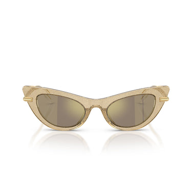 Dolce & Gabbana Occhiali da Sole DX4008 31035A Oro Glitter/Marrone Chiaro Specchiato Oro Bambini