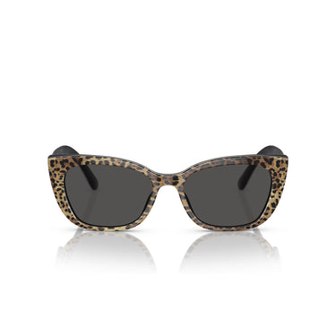 Dolce & Gabbana Okulary Przeciwsłoneczne DX4427 316387 Panterkowe/Ciemnoszare Dziecięce