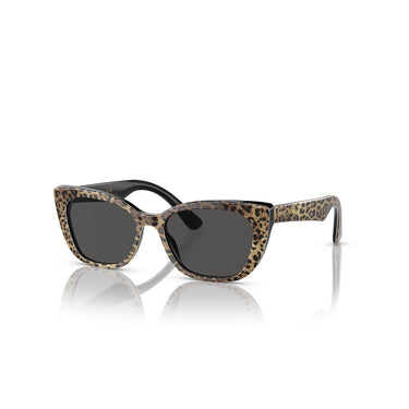 Dolce & Gabbana Okulary Przeciwsłoneczne DX4427 316387 Panterkowe/Ciemnoszare Dzieci 2