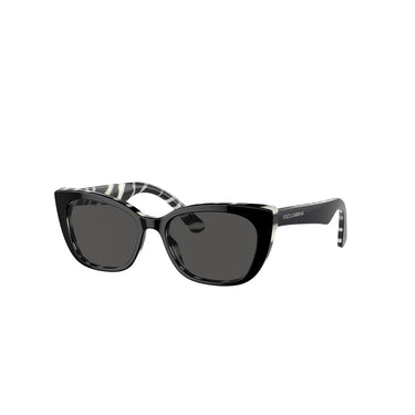 Dolce & Gabbana Occhiali da Sole DX4427 337287 Nero Zebrato/Grigio Scuro Bambini 2