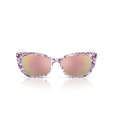 Dolce & Gabbana Okulary Przeciwsłoneczne DX4427 34595R Viola Maiolica/Grigio Scuro Specchiato Rosa Bambini