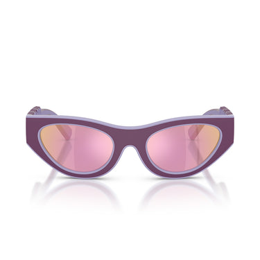 Dolce & Gabbana Okulary Przeciwsłoneczne DX6012 33601T Gumowy Fiolet Liliowy/Różowy Lustrowany Dziecięce