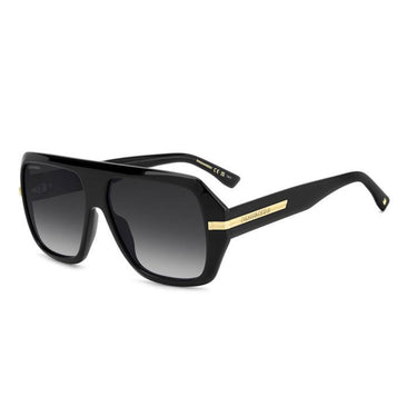 Dsquared2 Okulary Przeciwsłoneczne D2 0160/S 807 Czarny Złoto/Szary Gradient Męskie 1