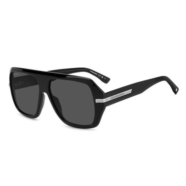 Dsquared2 Okulary Przeciwsłoneczne D2 0160/S 807/IR Czarny Srebrny/Szary Gradient Męskie 2