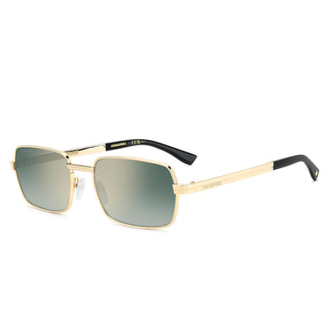 Dsquared2 Occhiali da Sole D2 0192/S 000EZ Oro/Verde Specchiato Uomo