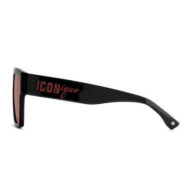 Dsquared2 Occhiali da Sole ICON 0030 S OITU1 Nero Rosso Uomo 3