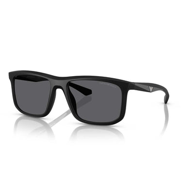 Emporio Armani Occhiali da Sole EA4234U 5001T3 Nero Opaco/Grigio Uomo Polarizzati 1