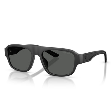 Emporio Armani Occhiali da Sole EA4266U 500187 Nero Opaco Gommato Grigio Scuro Uomo 2