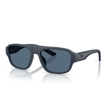 Emporio Armani Occhiali da Sole EA4266U 618580 Blu Opaco Gommato Blu Scuro Uomo 2