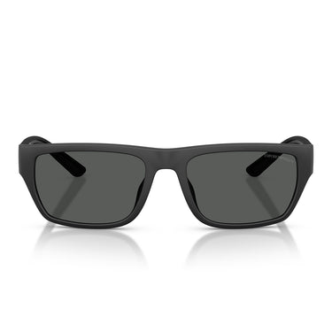 Emporio Armani Occhiali da Sole EA4267U 500187 Nero Opaco Gommato Grigio Scuro Uomo