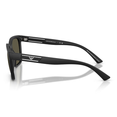 Emporio Armani Occhiali da Sole EA4269 500187 Nero Opaco Grigio Fumo Uomo 3