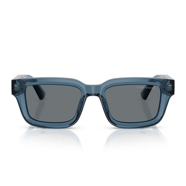 Emporio Armani Occhiali da Sole EA4270 636280 Blu Trasparente Lucido Blu Scuro Uomo