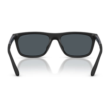 Emporio Armani Occhiali da Sole EA4272U 637387 Nero Opaco Blu Grigio Scuro Uomo 4