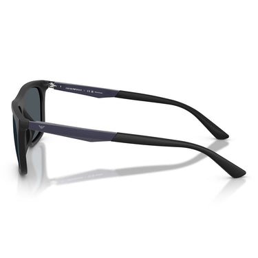 Emporio Armani Occhiali da Sole EA4272U 637387 Nero Opaco Blu Grigio Scuro Uomo 3
