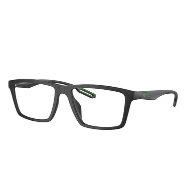 Emporio Armani Occhiali da Vista EA4189U 50011W Nero Opaco/Trasparente con 2 Clip Uomo 1