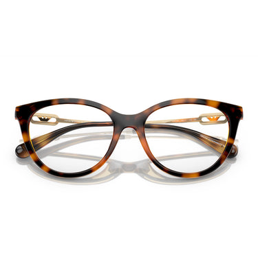 Emporio Armani Occhiali da Vista EA4213U 50261W Marrone Lucido Trasparente con 2 Clip Donna 5