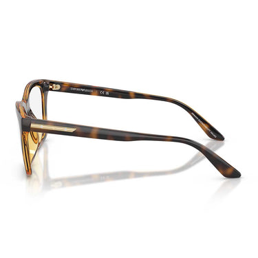 Emporio Armani Occhiali da Vista EA4274BU 50261W Marrone Lucido/Trasparente con 2 Clip Donna 3