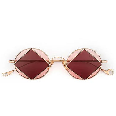 Eyepetizer Okulary Przeciwsłoneczne SQUARE C.9-9 Złoto Różowe/Różowe Cieniowane Unisex