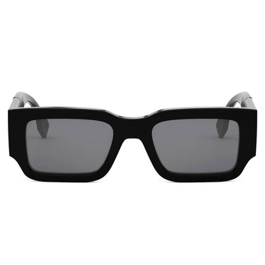 Fendi Diagonal Nero Rettangolare Occhiali da Sole