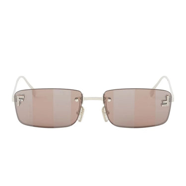 Fendi First Crystal Oro Rettangolare Occhiali da Sole