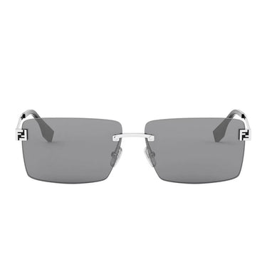 Fendi Sky Argento Lucido Rettangolare Occhiali da Sole