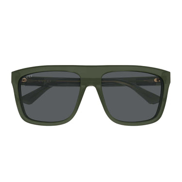 Gucci Occhiali da Sole GG0748S 011 Verde/Grigio Uomo